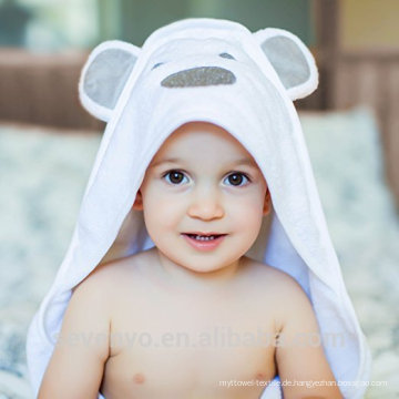 Baby Badetuch, 100% weiche Baumwolle Tier Baby KapuzenhandtuchBlanket Soft Organic Antibakterielle, Hypoallergen Bären Ohren